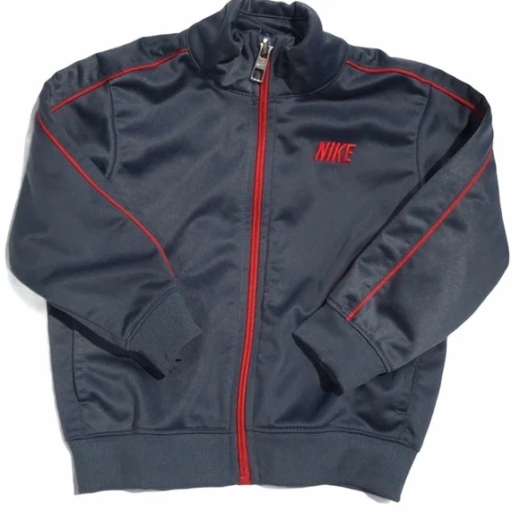 Nike Zip up Kids Jacket Gray/Red Size 18 month - Picture 5 of 8
